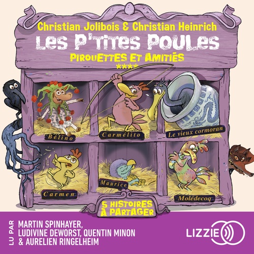 audiobook cover of Les P'tites Poules Compilation 4 - Pirouettes et amitiés, by Christian Jolibois, Christian Heinrich
