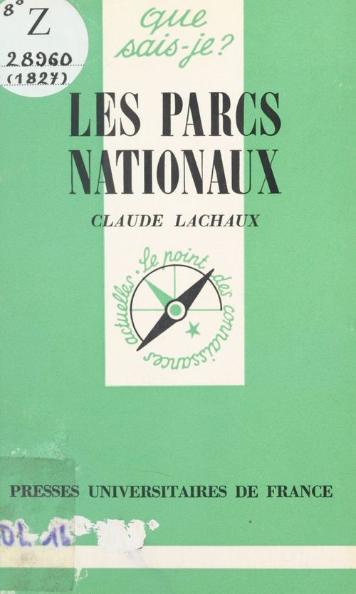 ebook cover of Les parcs nationaux, by Claude Lachaux