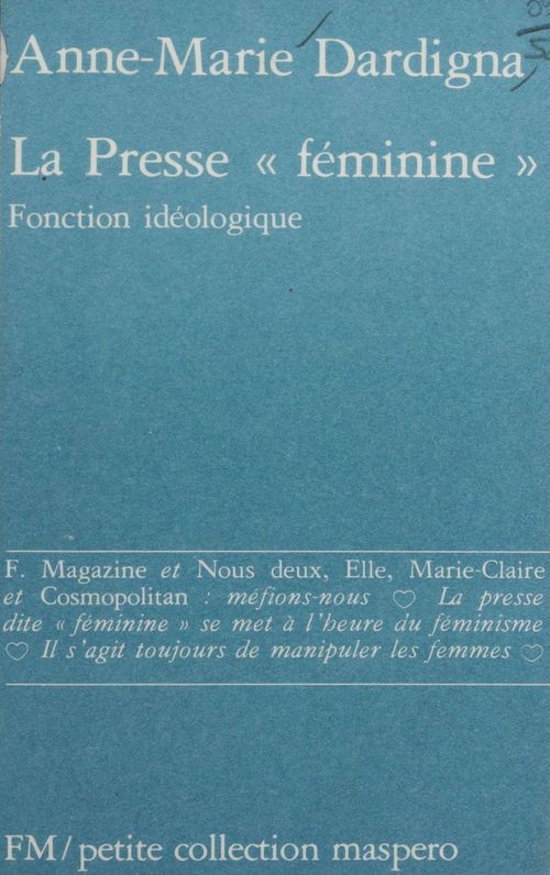 Couverture ebook de La Presse «féminine», de Anne-Marie Lugan
