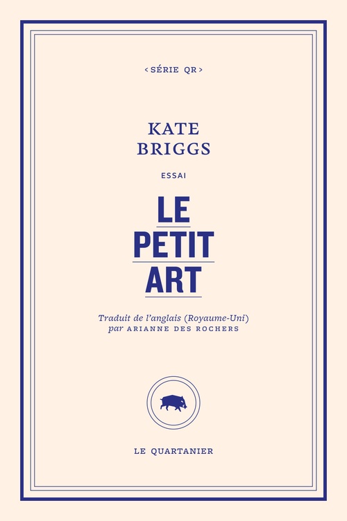 ebook cover of Le petit art, by Kate Briggs
