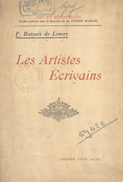 Couverture ebook de Les artistes écrivains, de Paul Ratouis De Limay