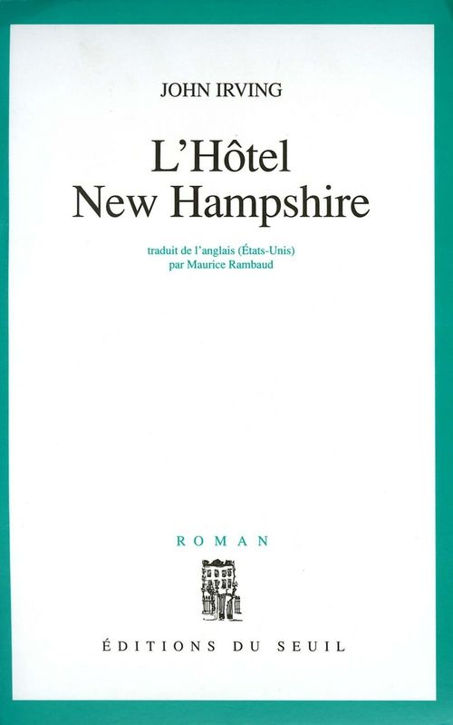 Couverture ebook de L'Hôtel New Hampshire, de John Irving