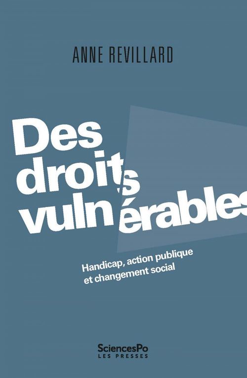 Couverture ebook de Des droits vulnérables, de Anne Revillard