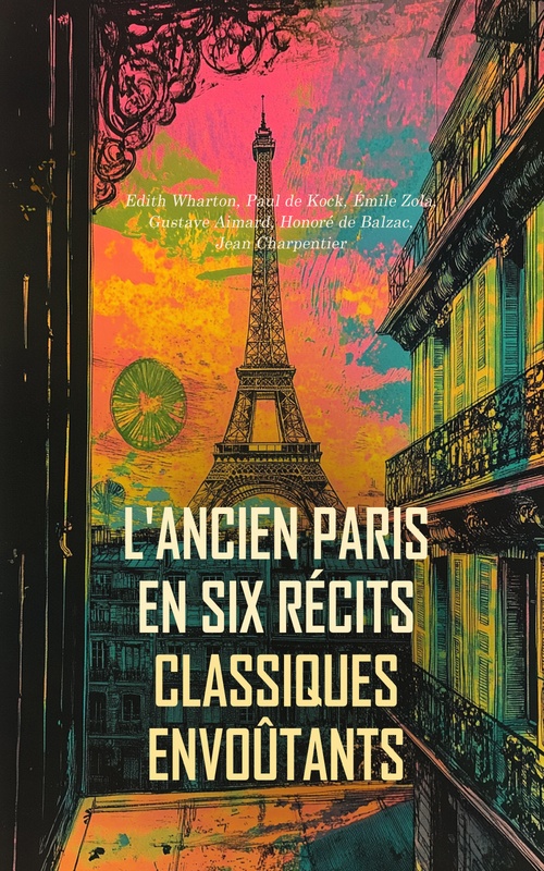 Couverture ebook de L'Ancien Paris en Six Récits Classiques Envoûtants, de Edith Wharton, Emile Zola, Gustave Aimard, Honore De Balzac, Jean Charpentier, Paul De Kock