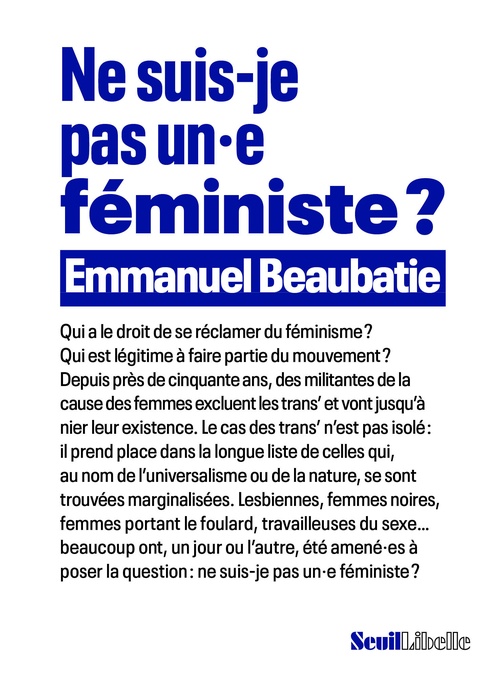 ebook cover of Ne suis-je pas un.e féministe ?, by Emmanuel Beaubatie