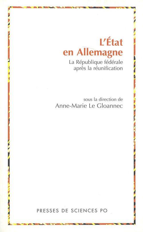 ebook cover of L'Etat en Allemagne, by Anne-marie Le gloannec