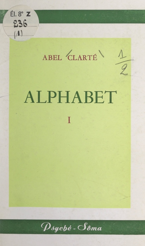 Couverture ebook de Alphabet (1), de Abel Clarte