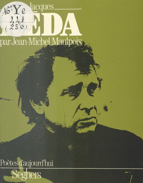 Couverture ebook de Jacques Réda, de Jean-Michel Maulpoix