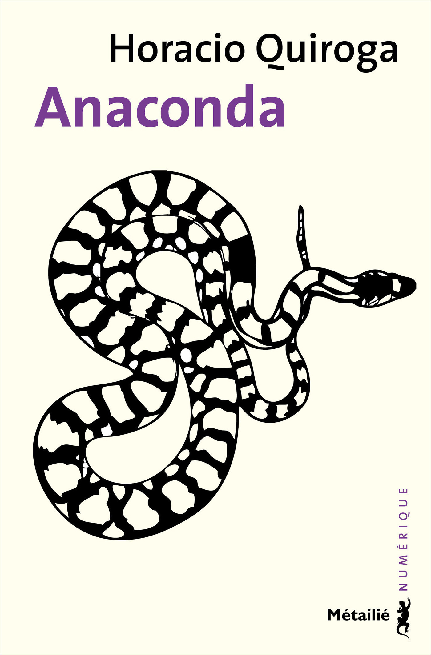 ebook cover of Anaconda, by Horacio Quiroga