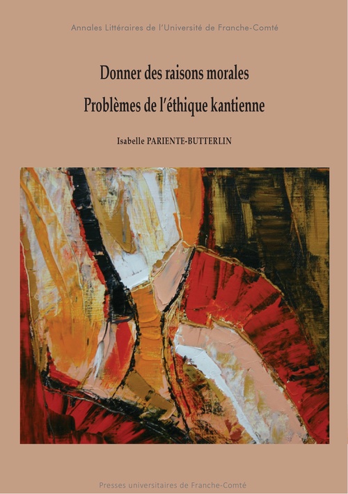 Couverture ebook de Donner des raisons morales. Problèmes de l´éthique kantienne, de Isabelle Pariente-butterlin