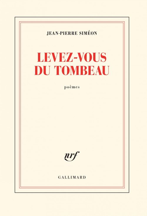 ebook cover of Levez-vous du tombeau, by Jean-Pierre Siméon