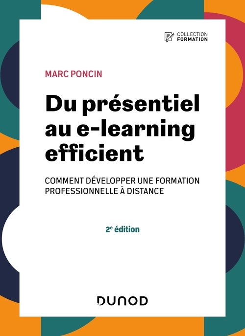 Couverture ebook de Du présentiel au e-learning efficient - 2e éd., de Marc Poncin
