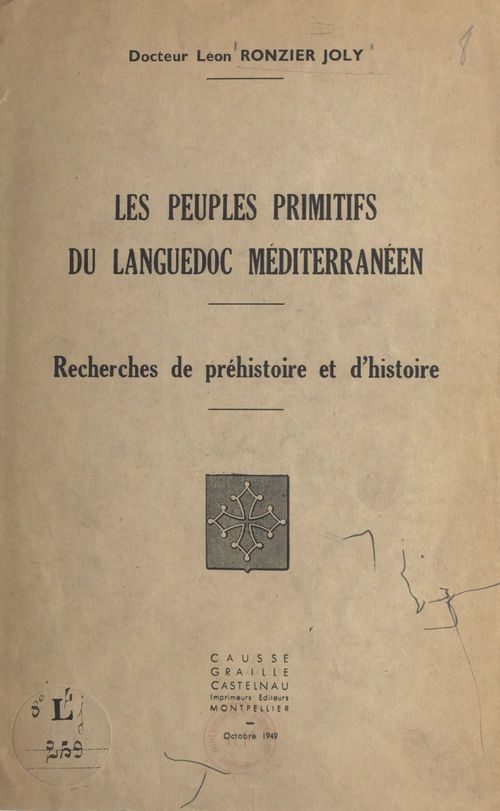 ebook cover of Les peuples primitifs du Languedoc méditerranéen, by Leon Ronzier Joly