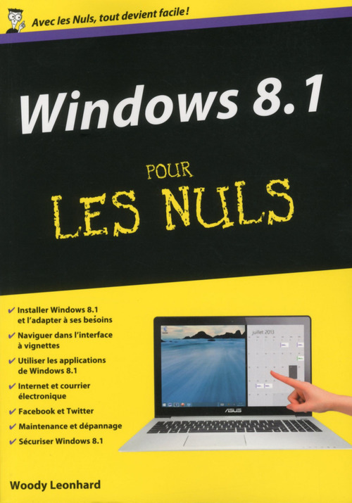 Couverture ebook de Windows 8.1, megapoche pour les nuls, de Woody Leonhard