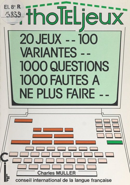 Couverture ebook de Orthoteljeux, de Charles Muller