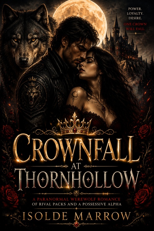 ebook cover of CROWNFALL AT THORNHOLLOW, by Isolde Marrow