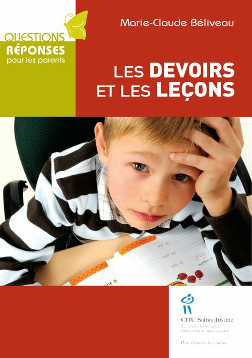 Couverture ebook de Devoirs et les leçons (Les), de Marie-claude Béliveau