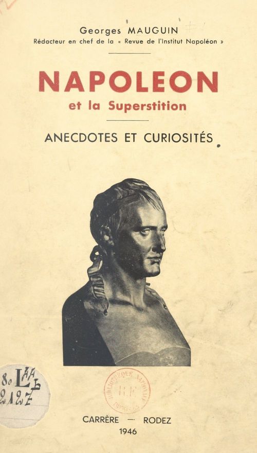 Couverture ebook de Napoléon et la superstition, de Georges Mauguin