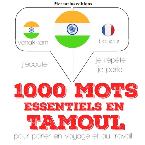 Couverture audiobook de 1000 mots essentiels en tamoul, de JM Gardner