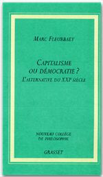 Couverture ebook de Capitaliste ou démocratie?, de Marc Fleurbaey