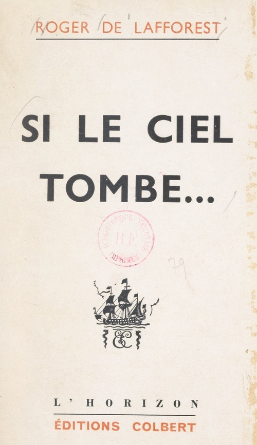 ebook cover of Si le ciel tombe..., by Roger de Lafforest