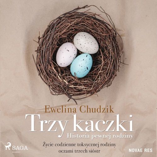 audiobook cover of Trzy kaczki. Historia pewnej rodziny, by Ewelina Chudzik