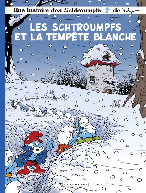 Couverture ebook de Les Schtroumpfs Lombard - Tome 39 - Les Schtroumpfs et la tempête blanche, de Alain Jost, Thierry Culliford