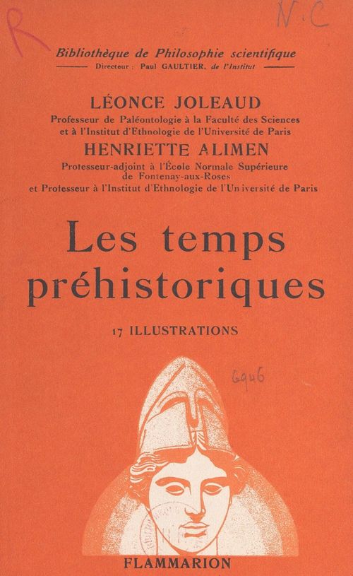 ebook cover of Les temps préhistoriques..., by Henriette Alimen, Leonce Joleaud