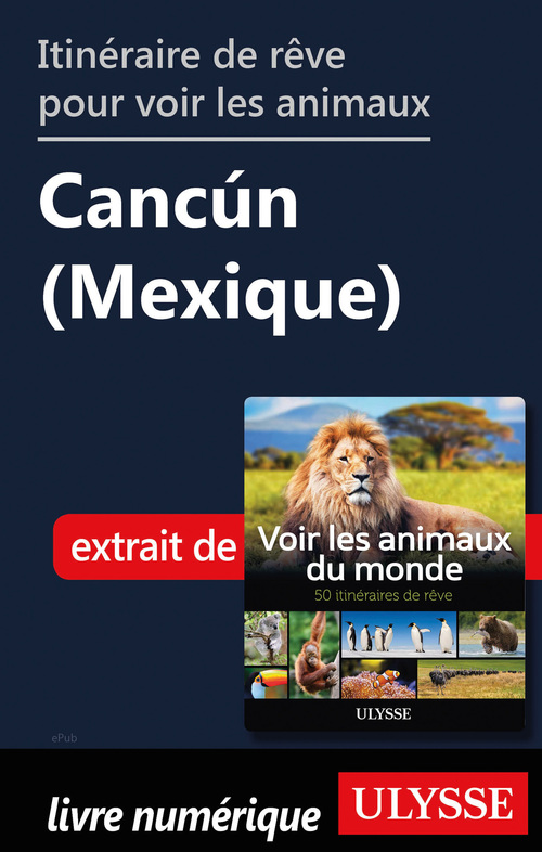 Couverture ebook de Itinéraire de rêve pour voir les animaux - Cancùn (Mexique), de Ariane Arpin-Delorme