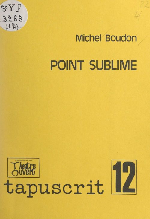 Couverture ebook de Point sublime, de Michel Boudon