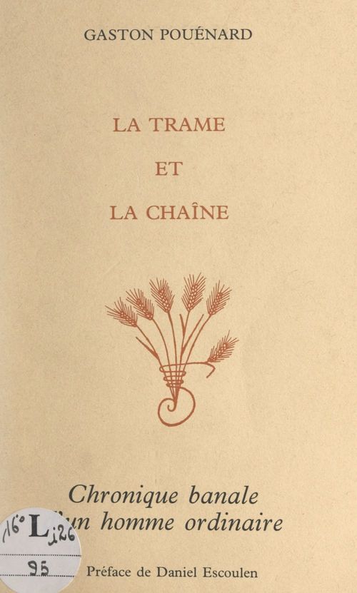Couverture ebook de La trame et la chaîne, de Gaston Pouenard