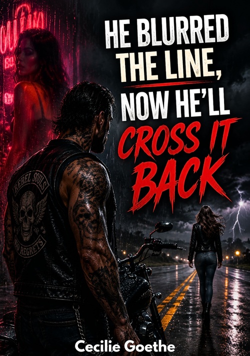 ebook cover of He Blurred the Line, Now He'll Cross It Back, by Cecilie Goethe