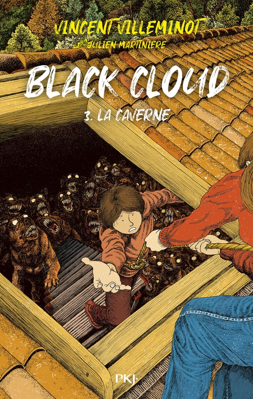 Couverture ebook de Black Cloud - Tome 03 La caverne, de Vincent Villeminot