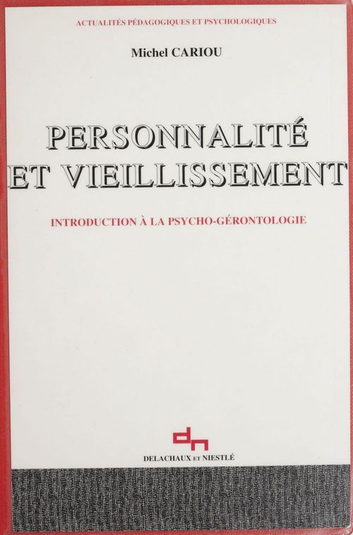ebook cover of Personnalité et Vieillissement, by Michel Cariou