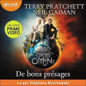 audiobook cover of De bons présages, by Neil Gaiman, Terry Pratchett