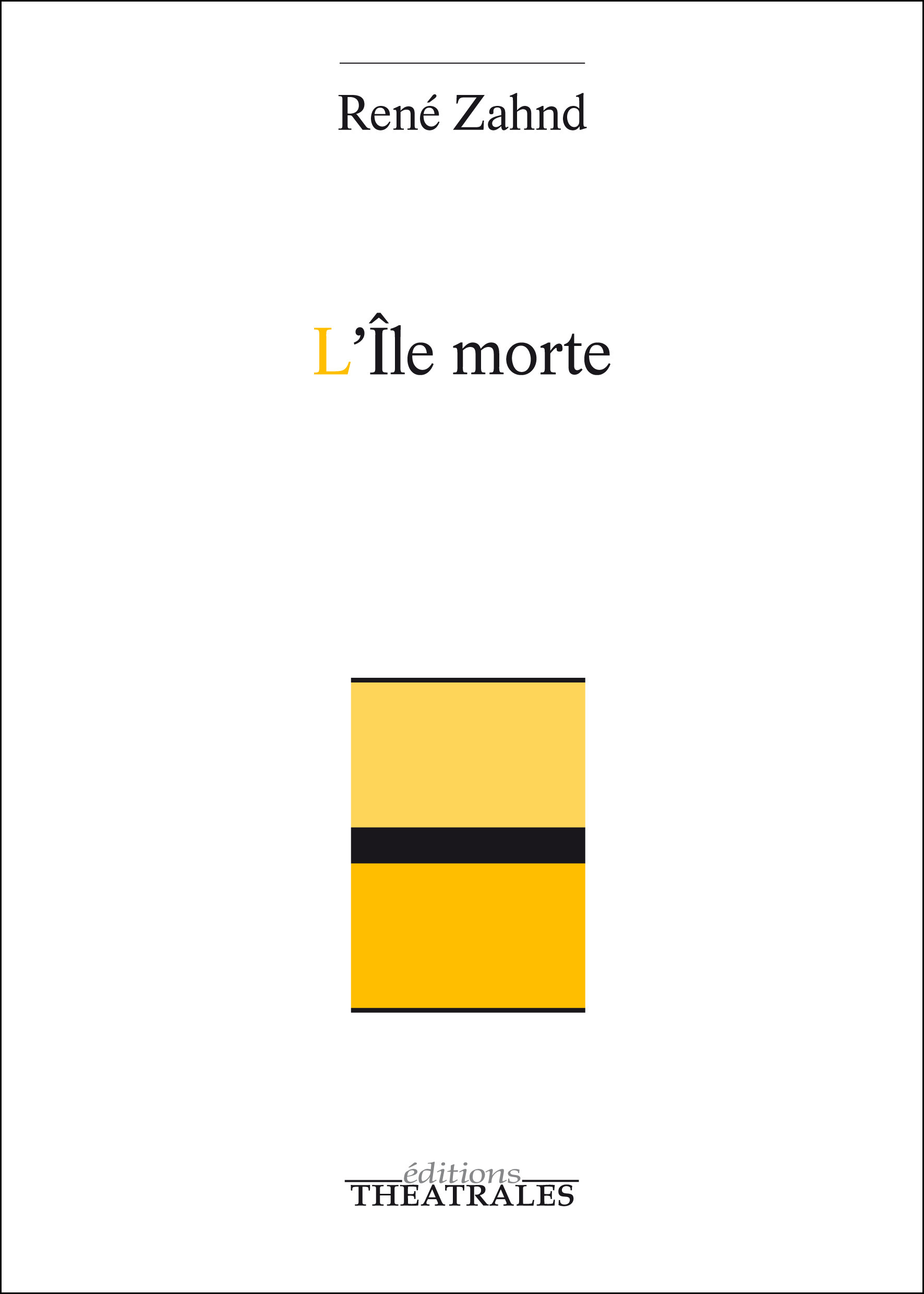 ebook cover of L'Île morte, by René Zahnd