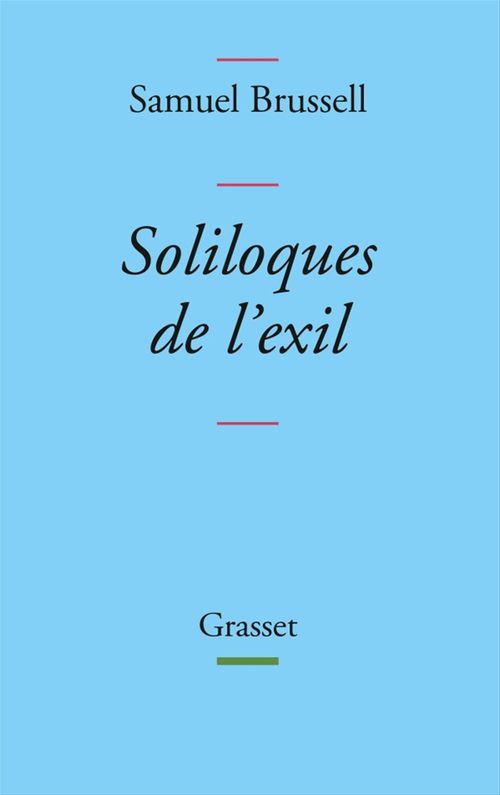Couverture ebook de Soliloques de l'exil, de Samuel Brussell