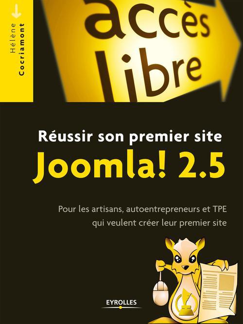 Couverture ebook de Réussir son premier site Joomla! 2.5, de Hélène Cocriamont
