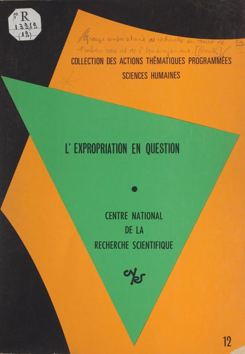 Couverture ebook de L'expropriation en question, de Michel Blanc-Pattin