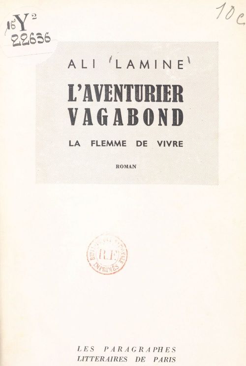 ebook cover of L'aventurier vagabond, by Ali Lamine