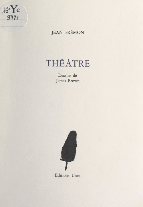 ebook cover of Théâtre, by Jean Frémon
