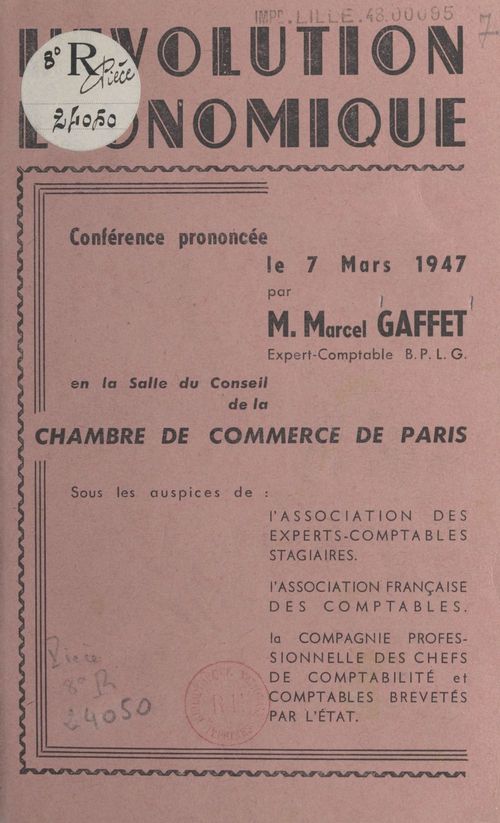 ebook cover of L'évolution économique, by Marcel Gaffet