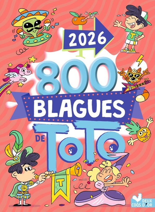 Couverture ebook de 800 blagues de Toto 2026, de Collectif