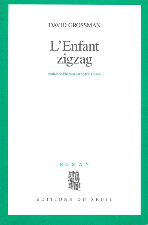 ebook cover of L'enfant zigzag, by David Grossman