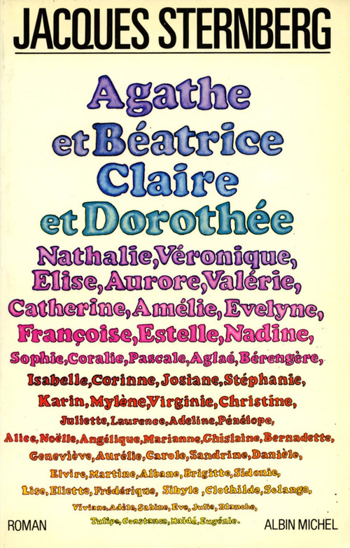 Couverture ebook de Agathe et Béatrice, Claire et Dorothée, de Jacques Sternberg