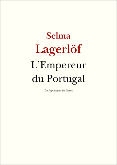 ebook cover of L'Empereur du Portugal, by Selma Lagerlof