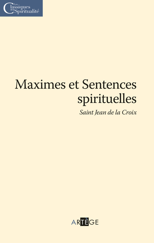 ebook cover of Maximes et Sentences spirituelles, by Saint jean de la croix