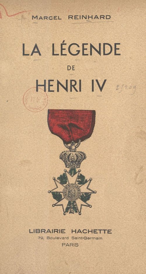 Couverture ebook de La légende de Henri IV, de Marcel Reinhard