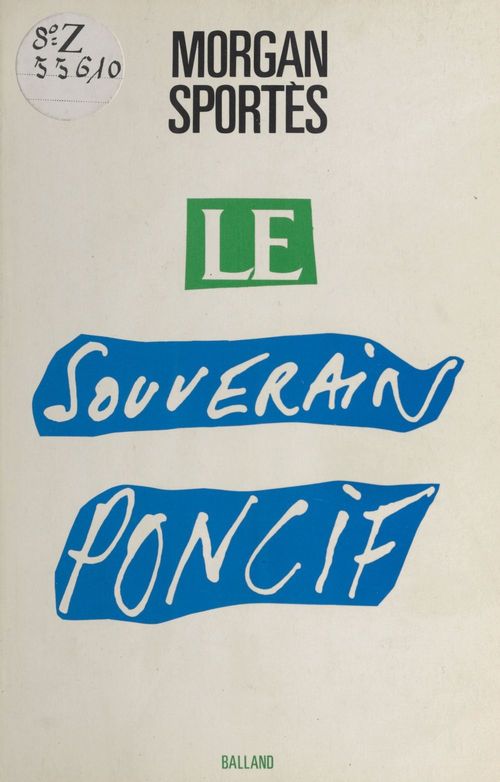 Couverture ebook de Le Souverain poncif, de Morgan Sportès