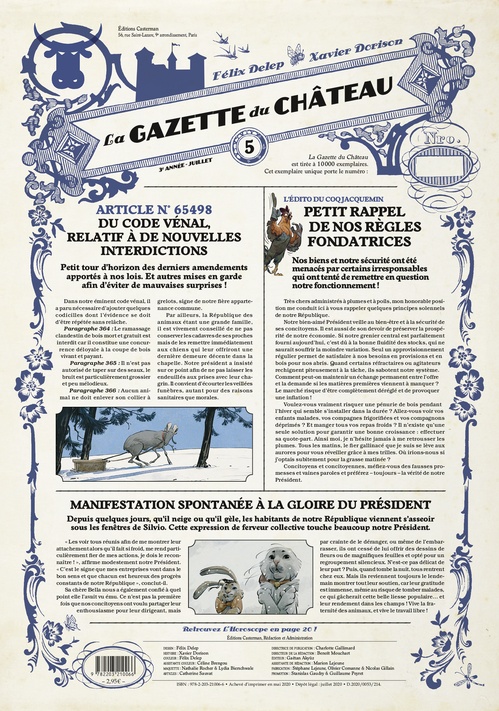 Couverture ebook de La Gazette du Château (Tome 5), de Dorison/Delep
